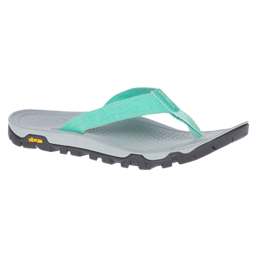 Tong Merrell Breakwater Grise/Turquoise Femme | M.S.HUSJ